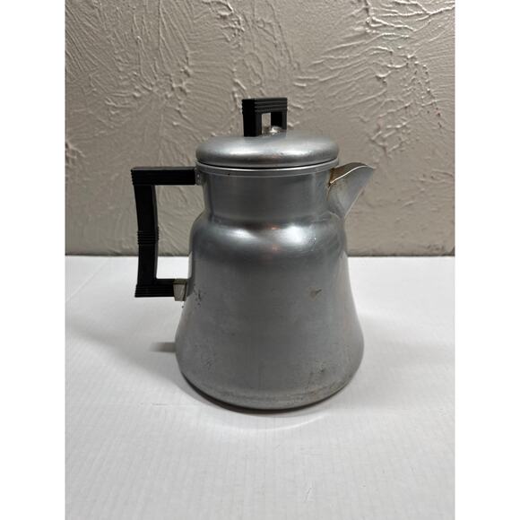 WEAR-EVER Aluminum Percolator Coffee Pot 3012 Camping Stove Top Vintage - Picture 2 of 5